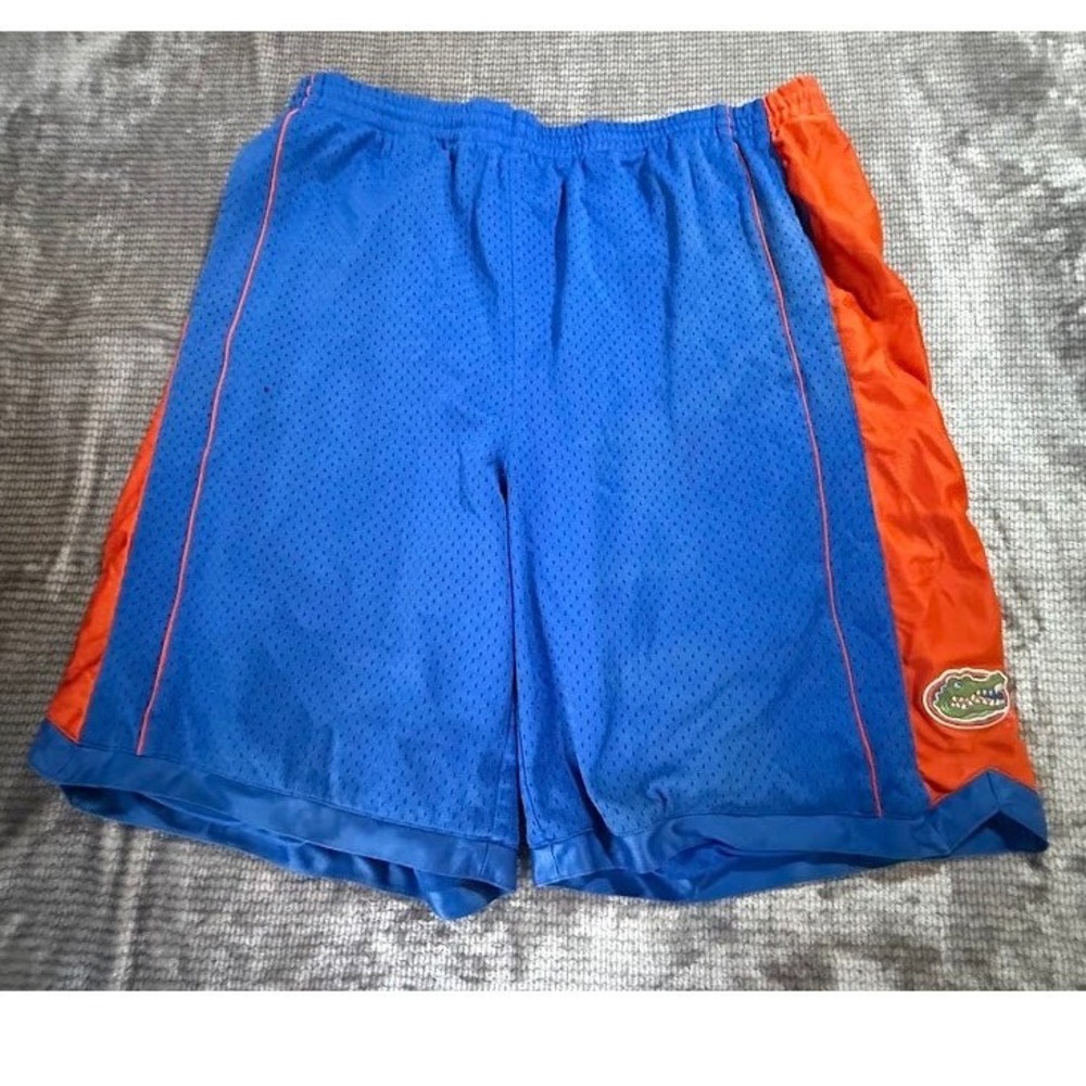 Florida Gators NCAA Basketball Shorts Blue‎ Orange Mesh Athletic Mens XL 36x9